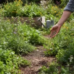 Chaos gardening is the low-effort planting trend taking over — AI-generated illustration