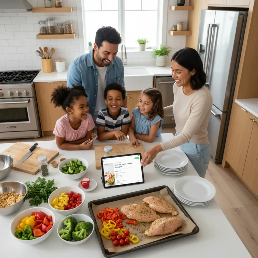 ChatGPT cooking hacks that actually cut weeknight stress — AI-generated illustration