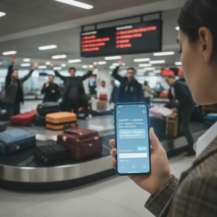 ChatGPT handles lost luggage better than airport chaos