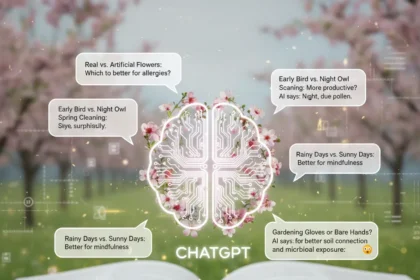 ChatGPT settles springtime debates with surprising results — AI-generated illustration