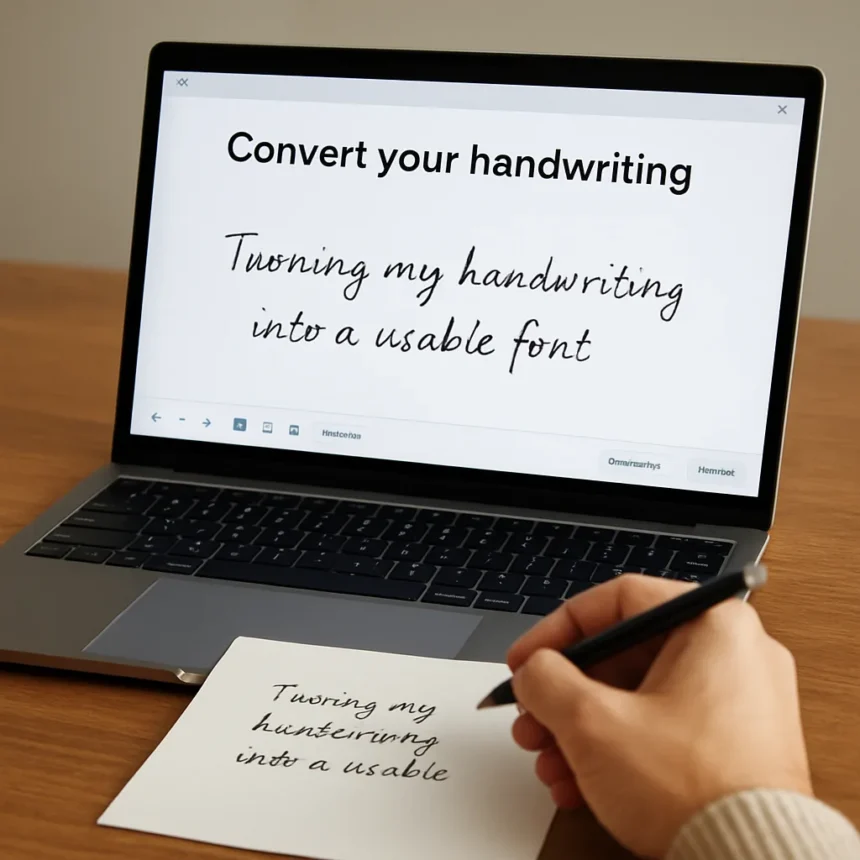 Claude Handwriting to Font Feature Is Personal AI Done Right