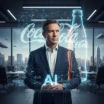 Coca-Cola CEO Steps Down as AI Reshapes Corporate Leadership — AI-generated illustration