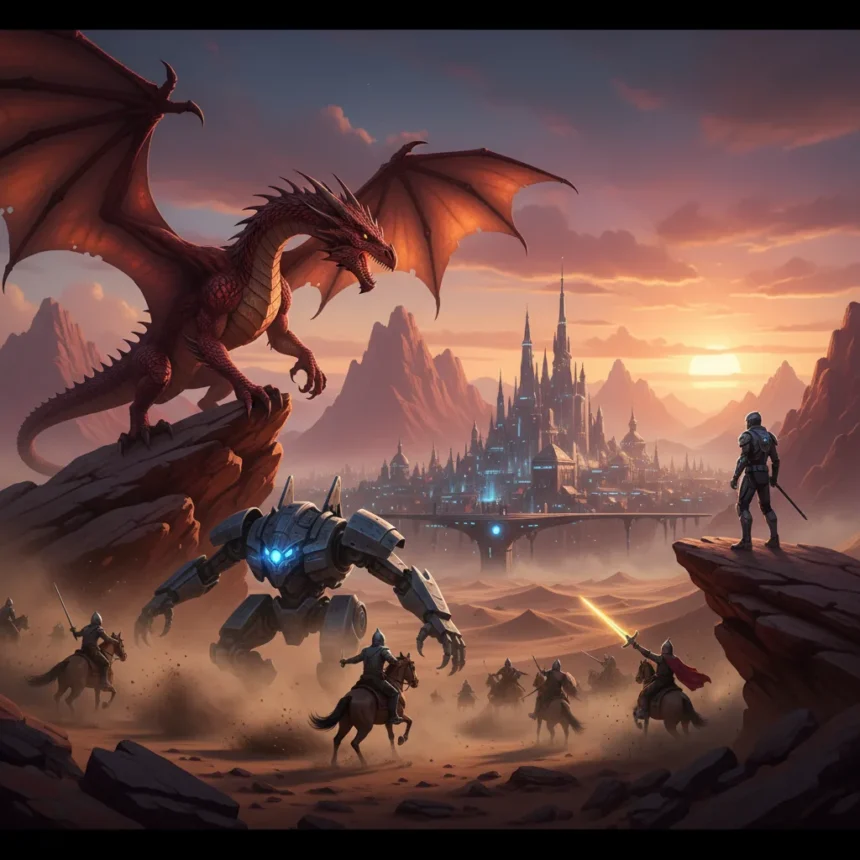 Crimson Desert is ambitious but demands patience — AI-generated illustration