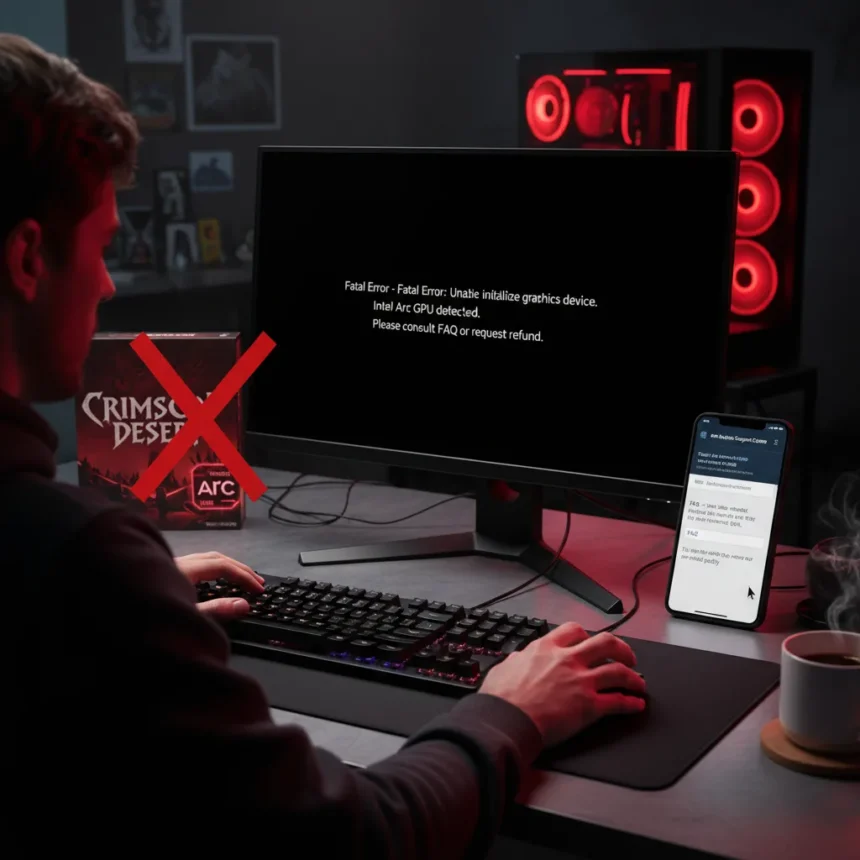Crimson Desert unplayable on Intel Arc GPUs—developer offers refunds instead