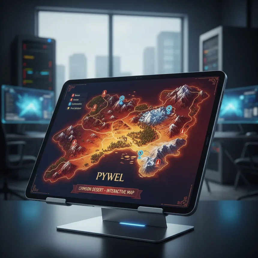 Crimson Desert interactive map covers all of Pywel—here's what it reveals