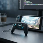 CRKD Atom+ brings keychain gaming to Switch 2 — AI-generated illustration