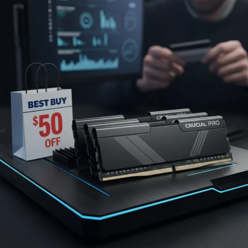 Crucial Pro OC DDR5-6000 RAM hits $50 off at Best Buy