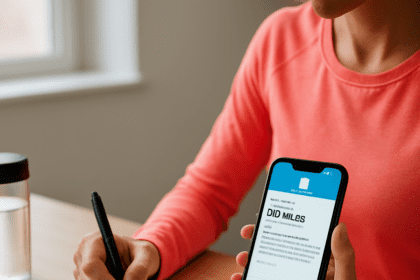 Day One App Makes Marathon Training Journals Actually Work — AI-generated illustration