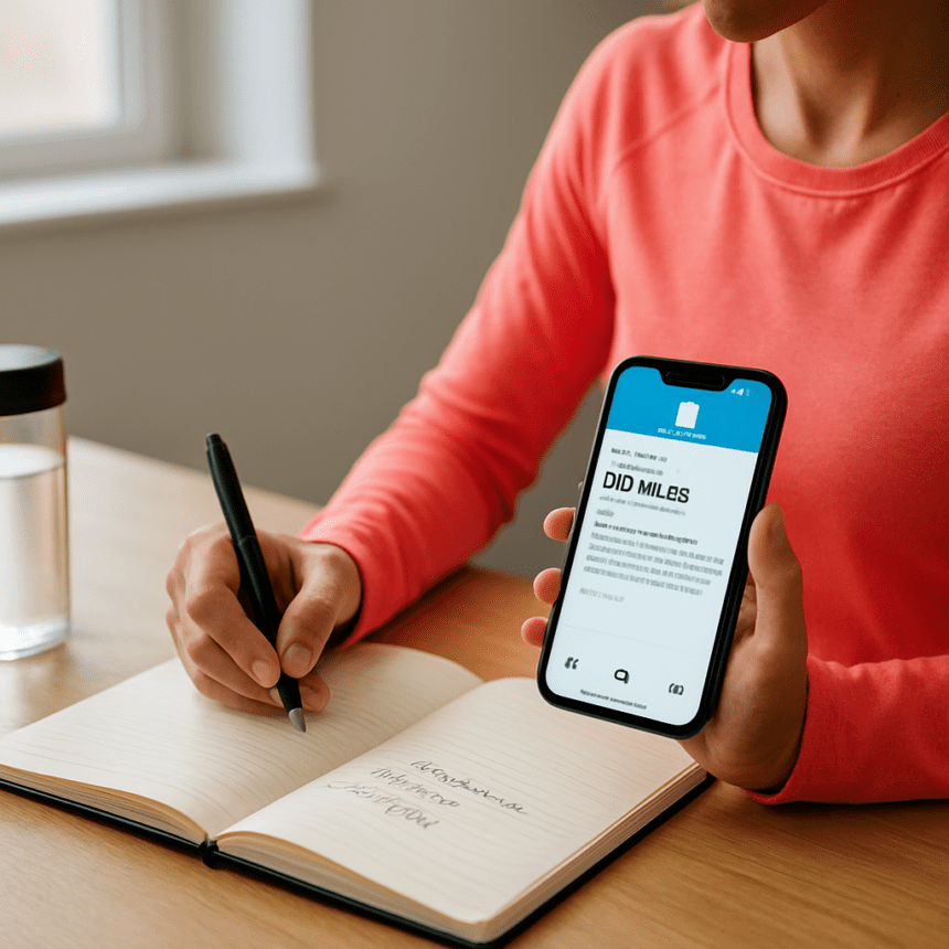 Day One App Makes Marathon Training Journals Actually Work — AI-generated illustration