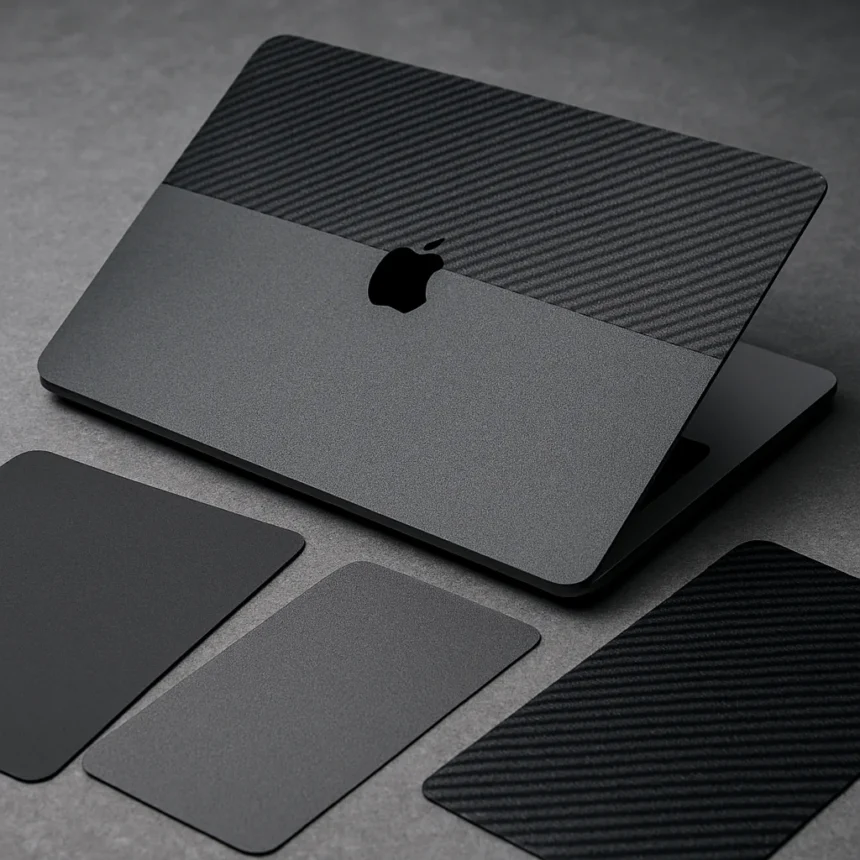 dbrand MacBook Skins Cover 27 Models in the M4 and M5 Era — AI-generated illustration