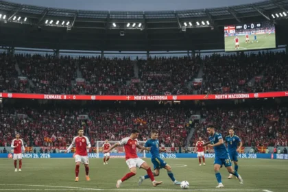Denmark vs North Macedonia World Cup playoff: watch live March 26 — AI-generated illustration