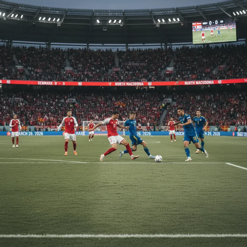 Denmark vs North Macedonia World Cup playoff: watch live March 26 — AI-generated illustration