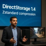 DirectStorage 1.4 Brings Zstandard Compression to PC Gaming at GDC 2026 — AI-generated illustration
