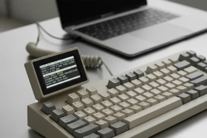 Epomaker RT82 retro keyboard nails style over substance — AI-generated illustration