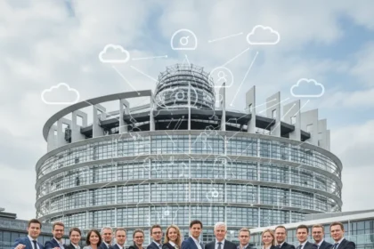 European cloud CEOs demand real tech sovereignty in EU AI act — AI-generated illustration