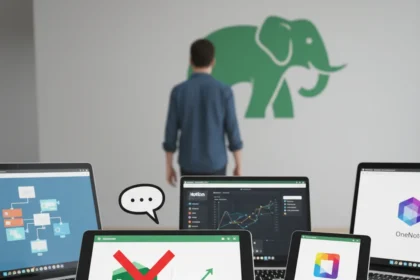 Evernote pricing hikes force users to seek note-taking alternatives — AI-generated illustration