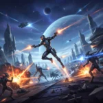 Exodus Trailer Reveals Explosive Combat as Mass Effect Devs Tease 2027 — AI-generated illustration