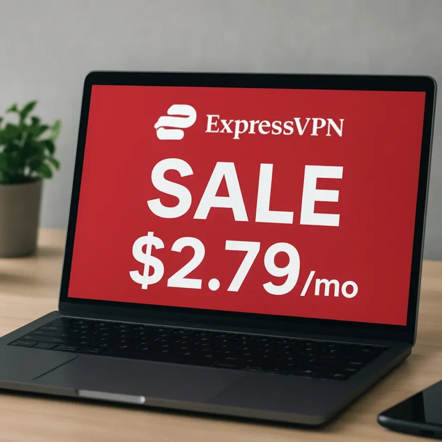 ExpressVPN Deal Hits Record Low Price Again in 2026 — AI-generated illustration