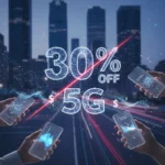 Ezee Mobile's 30% off sale cuts 5G plan costs for three months — AI-generated illustration