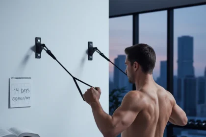 Face pulls for rounded shoulders: Does daily volume actually work? — AI-generated illustration