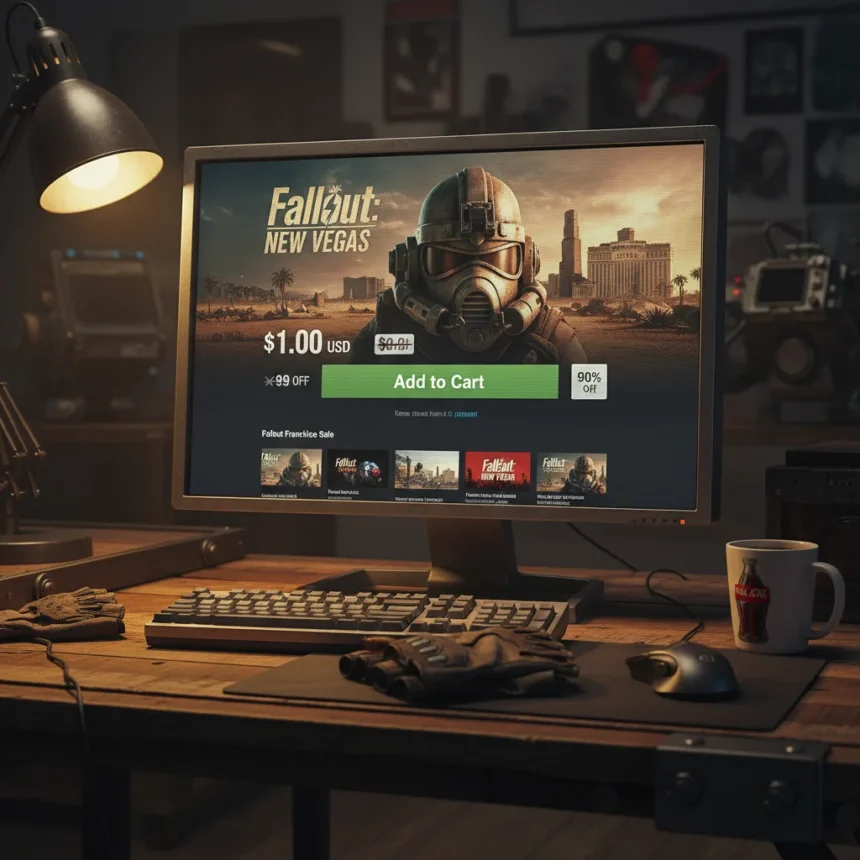 Fallout: New Vegas hits $1 on Steam—grab it now — AI-generated illustration