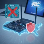 FCC bans foreign-made consumer routers over security threat — AI-generated illustration