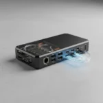 FEVM Panther Lake mini PC is impossibly thin with 13 ports — AI-generated illustration