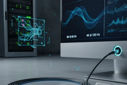 990-Foot Fiber Optic HDMI Cable Proves Distance Is No Barrier — AI-generated illustration