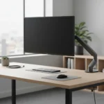FlexiSpot Single Monitor Arm F7 Cuts Desk Clutter for $30