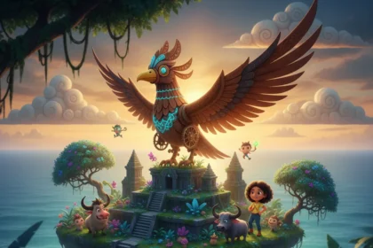 Forgotten Island has the ingredients for DreamWorks' next major hit — AI-generated illustration