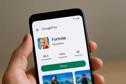 Fortnite returns to Google Play after six years of legal battle — AI-generated illustration
