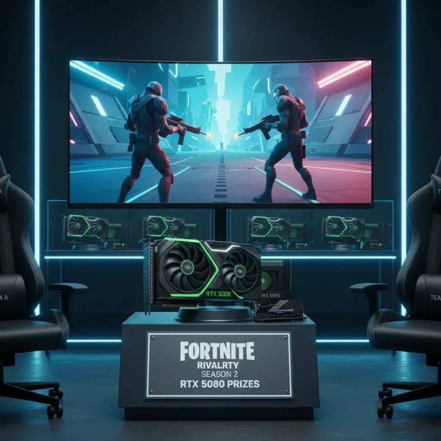 Fortnite Rivalry Season 2 competition offers RTX 5080 prizes — AI-generated illustration