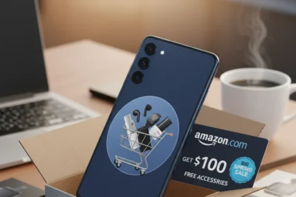 Galaxy S26 Plus Amazon Deal Gives $100 Free Accessories — AI-generated illustration