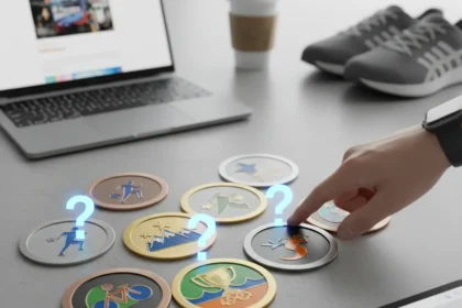 Garmin Connect badges: A quiz that tests fitness tracker knowledge — AI-generated illustration