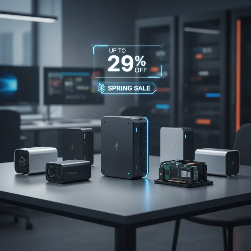 Geekom mini PC sale cuts up to 29% off its entire range — AI-generated illustration