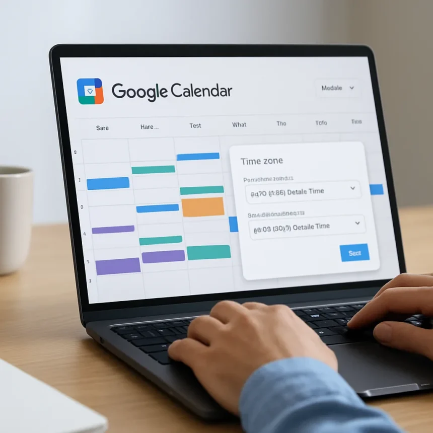 Google Calendar's time zone fix finally ends scheduling chaos — AI-generated illustration