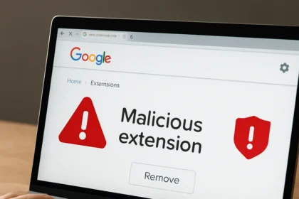 Google's malicious extension problem exposes store verification failure — AI-generated illustration