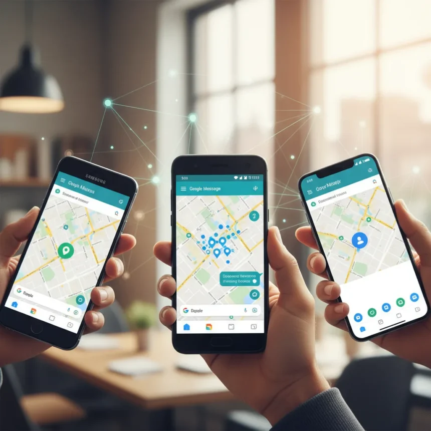 Google Messages live location sharing finally catches up — AI-generated illustration