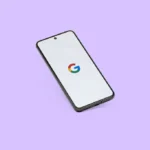 a smartphone with the google logo on it