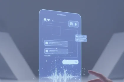 Google Stitch turns voice prompts into clickable app prototypes — AI-generated illustration