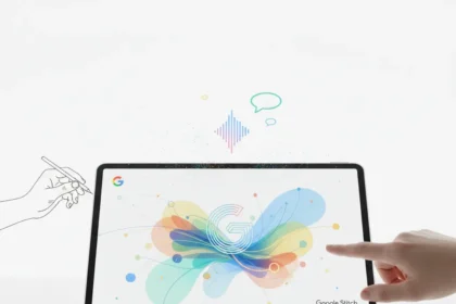 Google Stitch vibe design tool lets anyone build UI with natural language — AI-generated illustration