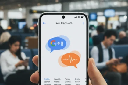 Google Translate Live Translate arrives on iOS with 70+ languages — AI-generated illustration
