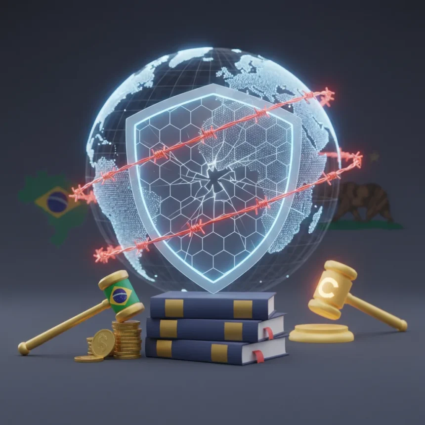 GrapheneOS age verification defiance faces global legal pressure — AI-generated illustration