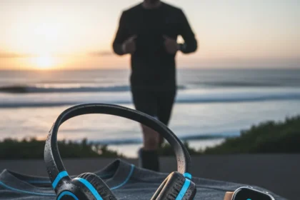 H2O Audio Tri Run bone-conduction headphones prove simplicity wins — AI-generated illustration