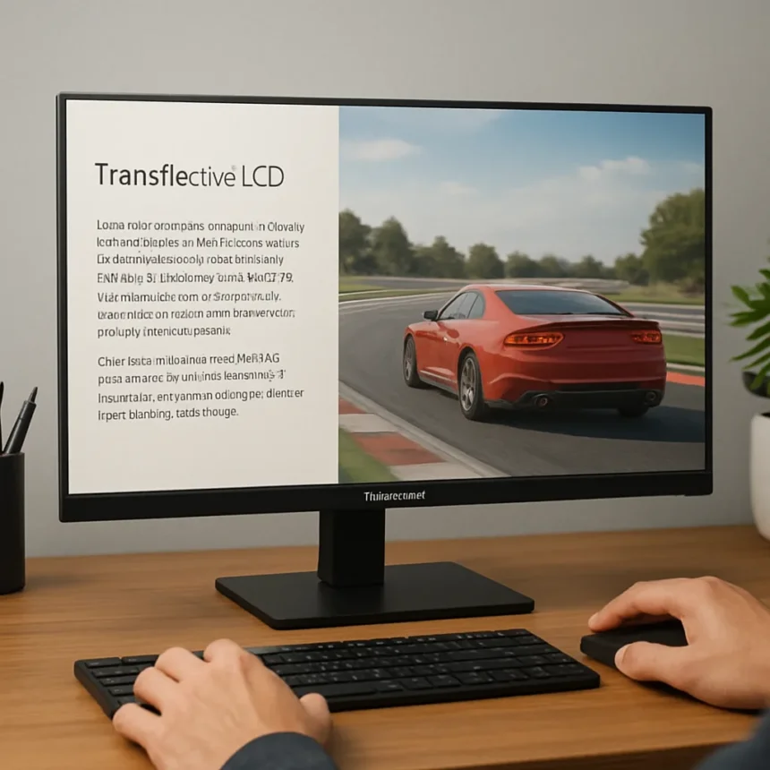 HANNspree Hybri Monitor Brings Paper-Like Displays to 75Hz Gaming — AI-generated illustration