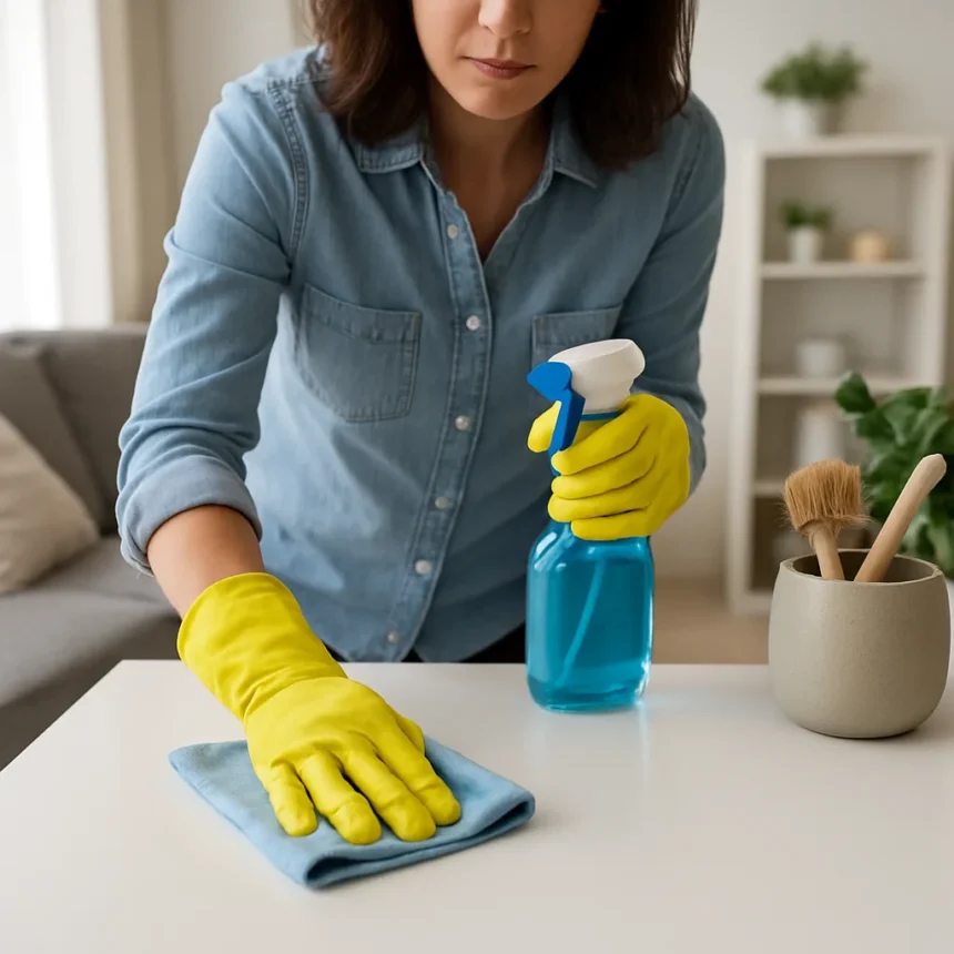 Home Cleaning Tasks You’re Missing That Let Germs Win — AI-generated illustration