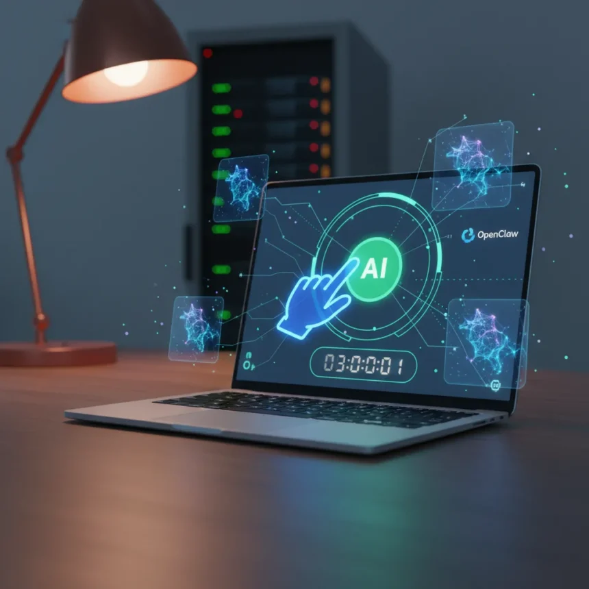 Hostinger's one-click OpenClaw cuts setup time from hours to seconds — AI-generated illustration