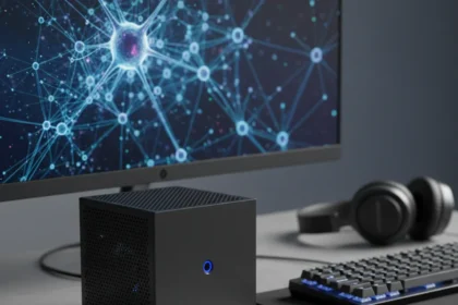 HP Z2 Mini G1i workstation cuts the noise on pro AI work — AI-generated illustration