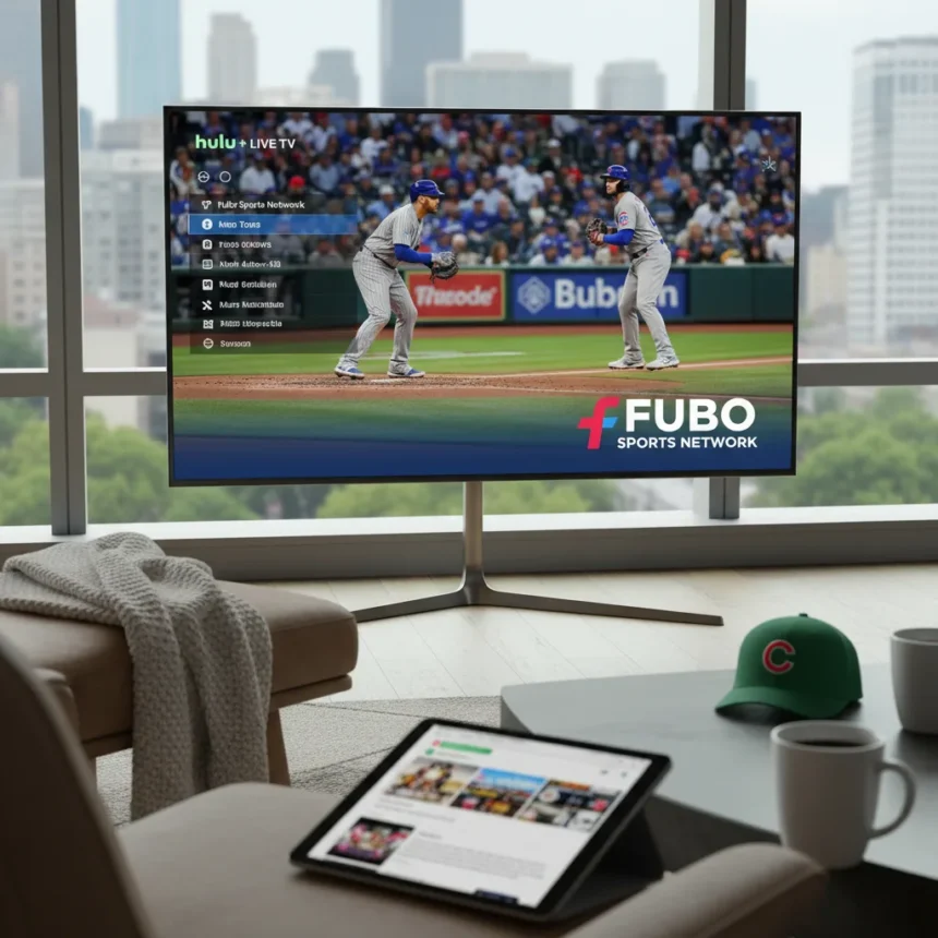 Hulu + Live TV adds Fubo Sports Network for regional sports fans — AI-generated illustration
