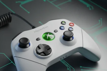 Hyperkin DuchesS retro Xbox controller nails nostalgia and precision — AI-generated illustration
